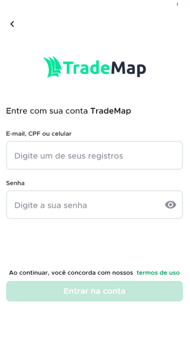 Esqueci minha senha do TradeMap, e agora? – TradeMap